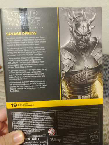 Star Wars Savage Opress Black Series (Usado)