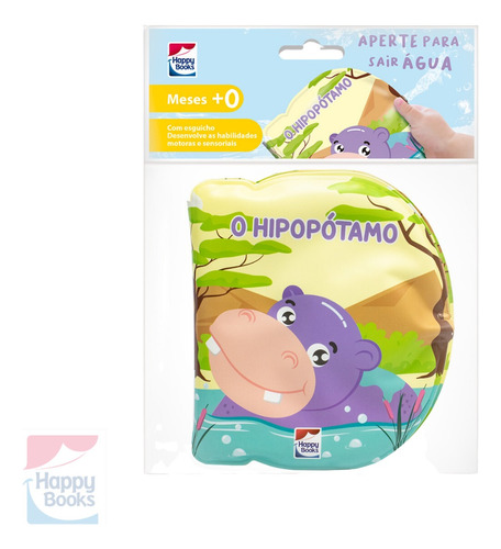 Livro Infantil De Banho: O Hipopótamo Agita O Banho - Histórias Infantis | Happy Books