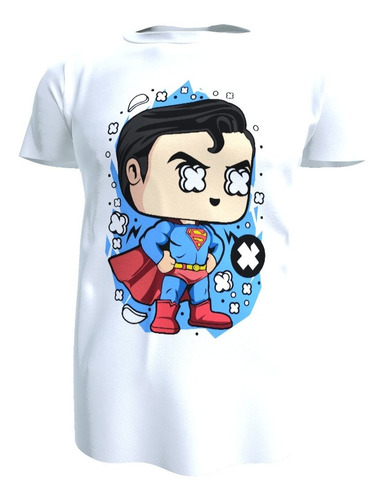 Polera Diseño Superman, Unisex Poliester 