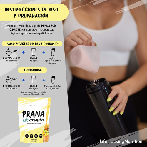 Prana Proteína De Chicharo 1kg Sabor Vainilla