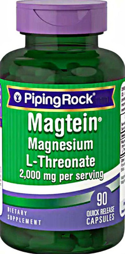 Treonato De Magnesio Magtein L-threonate 90 Cap.