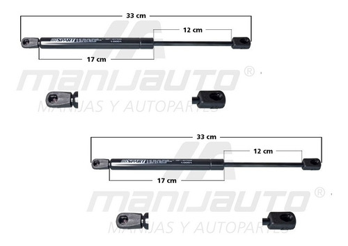 Par Amortiguadores Cofre Ford Explorer 2006 - 2010 Mnj