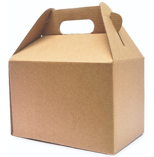 60 Caja Boxlunch Mediana Kraft