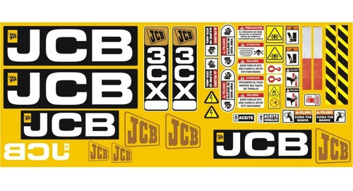 Calcomanías Para Retroexcavadora Jcb 3cx