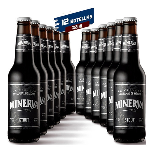 Cerveza Artesanal Minerva Stout 12 Pack