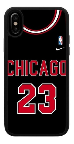 Funda Uso Rudo Tpu Para iPhone Chicago Bulls 23 Nba Basquetb