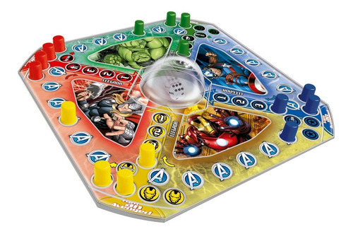 Imagen 1 de 3 de Juego Ludo Avengers Vengadores Marvel Ditoys Ludomatic