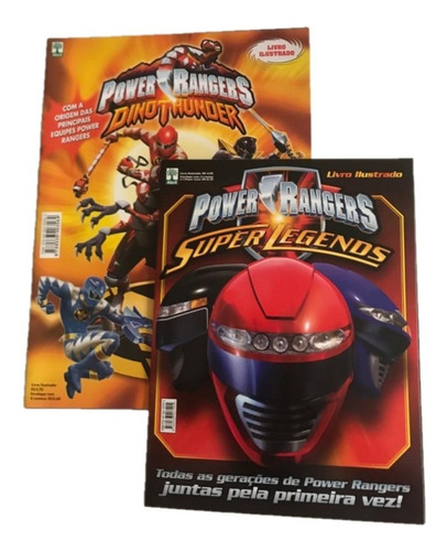 Kit 2 Álbuns Power Rangers Completos Figurinhas Para Colar