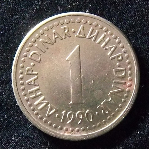 Yugoslavia 1 Dinar 1990 Excelente Km 142