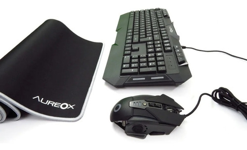 Imagen 1 de 9 de Teclado Combo Mouse+ Pad Aureox Lifelight Gaming Gc1000