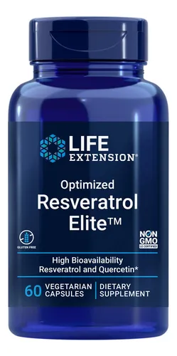 Suplemento Resveratrol Elite Optimizado Para Life Extension