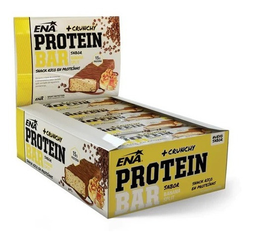 Ena Protein Bar Caja X 16u 46g - Barras De Proteina Sabores 