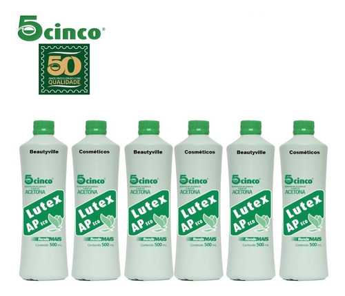 Promoção Kit 06 Lutex Ap Eco 5cinco 500ml - Não Mancha!