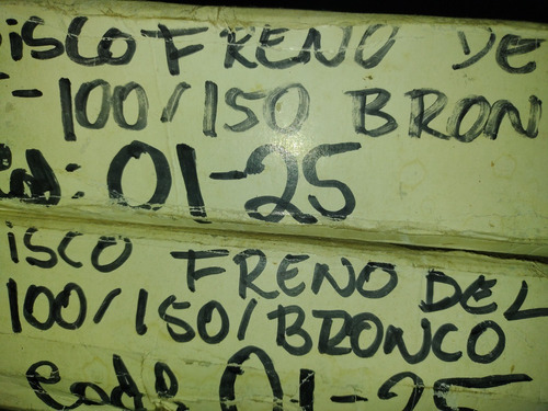Disco De Freno Bronco 100 150