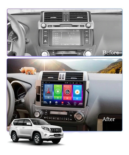 Radio Pantalla 10.1 Toyota Prado Tx 2014-2018 Android Wifi