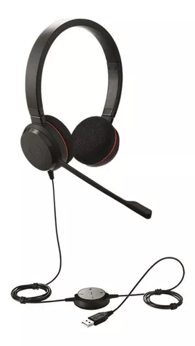 Jabra Evolve 20 HSC016 UC Stereo Headset Model Profesional Call Center  Headset