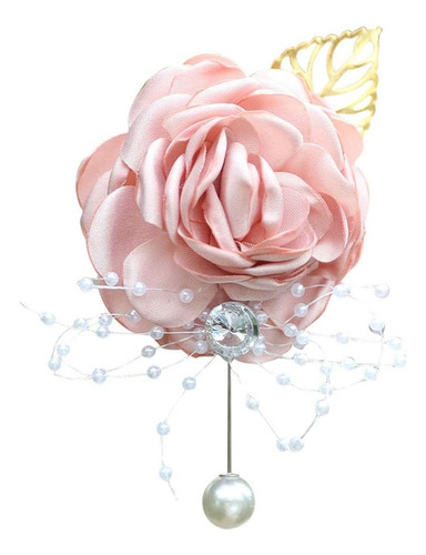 Pulsera De Dama De Honor, Ramillete De Flores De Seda, Con P