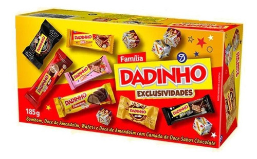 Caixa Chocolate Bombom Família Dadinho Exclusividades 185g