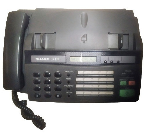 Telefon Fax Sharp Ux-107 - Funciona - Gris Oscuro