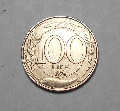 Italia 100 Liras 1994 - Turrita - Km#159