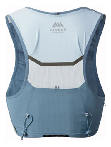 Chaleco Hidratacion 5lts Portabastones Trail Running Aonijie Azul Claro Talle M