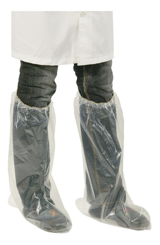 Botas Plásticas Para Limpeza Com Elástico (pct. C/ 20 Unid.)