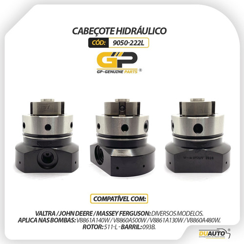 Cabeçote Hidráulico Solenoide Trator 7.505 - 9050-222l