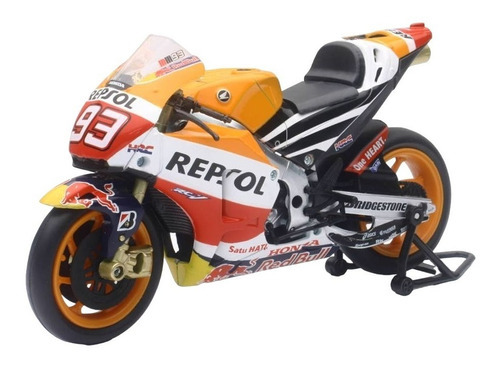 Moto Honda Repsol Red Bull Marc Márquez Escala 1:12 New Ray Color Multicolor