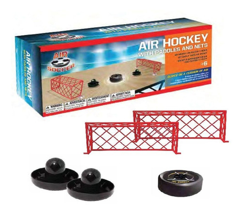 Brinquedo Kit Air Hockei De Mesa Com Rebatedores E Traves