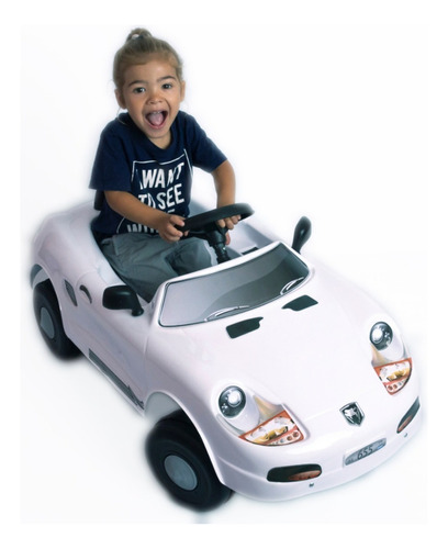 Karting A Pedal Infantil Tipo Porsche Auto N. Con Luz C