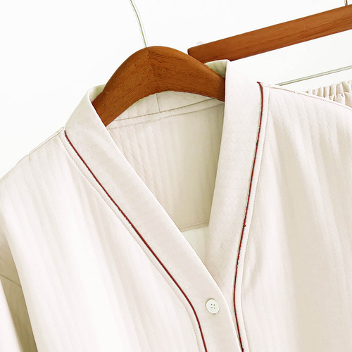 Conjunto De Pijama P Para Mujer, Algodón Fino, Cuello En V,