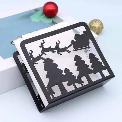 Soporte Para Servilletas Navideñas, 4,7 X 1,6 X 4 Pulgadas,