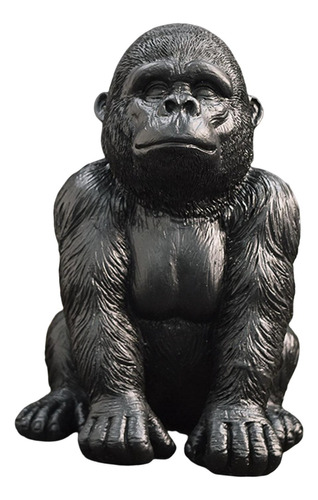 Estatua De Anima Adornos Decoración Figura De Gorila Junto