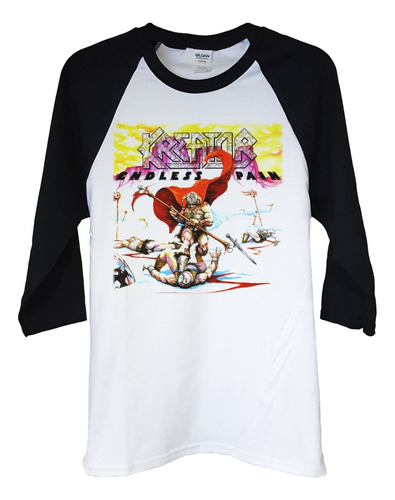 Polera Raglan 3/4 Kreator Endless Pain Metal Abominatron