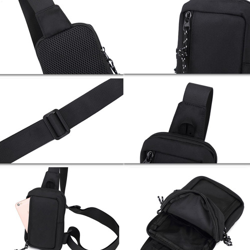 Bolsa Bandolera Delantera Bolsa De Pecho Para Hombres Bolso