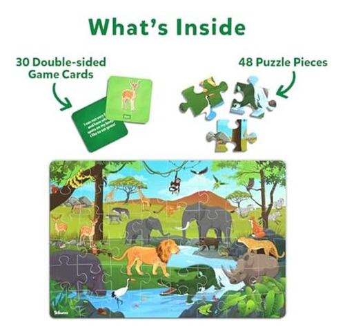 Juego Y Rompecabezas Skillmatics Floor - Piece & Play Animal