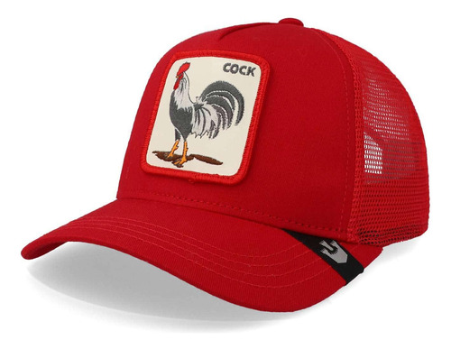 Gorra Goorin Bros 101-0996 Rooster Trucker Rojo Unitalla