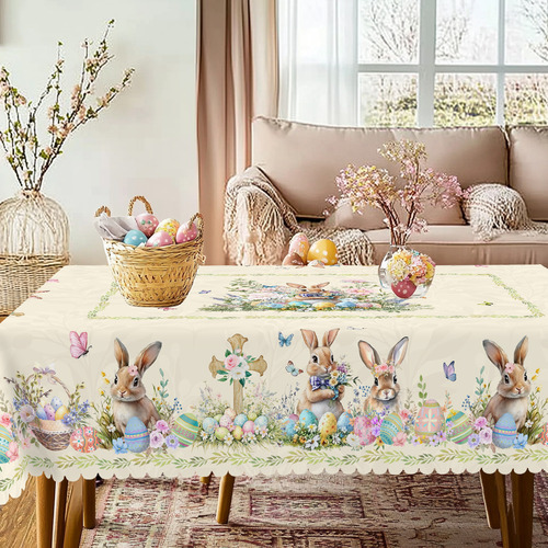 Mantel 1 Mantel Redondo De Pascua, 5 Tamaños Disponibles