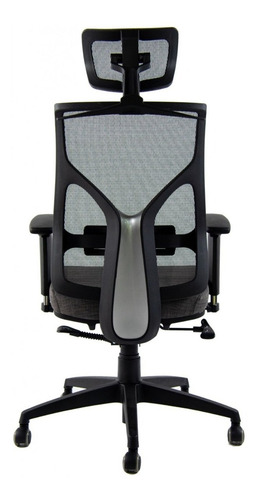 Imagen 6 de 12 de Silla Cool Oficina Con Apoya Cabeza Y Lumbar Base Negra