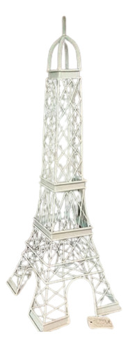 Torre Eiffel Blanca Decorativa En Metal De 61cm Aa1