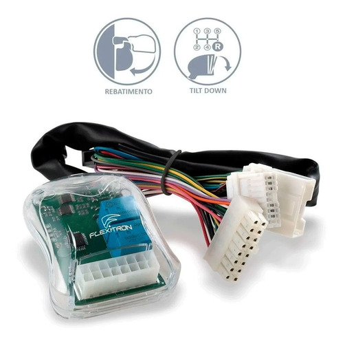 Módulo Rebatimento Retrovisor Tilt Down Universal Flexitron