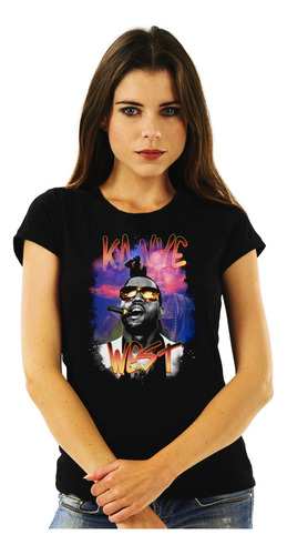 Polera Mujer Kanye West Gold Digger Smoking Abominatron