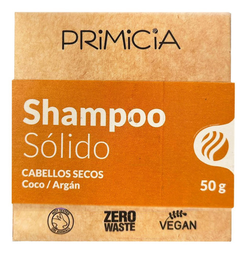 Primicia - Shampoo Solido - Cabellos Secos - 50 Gml