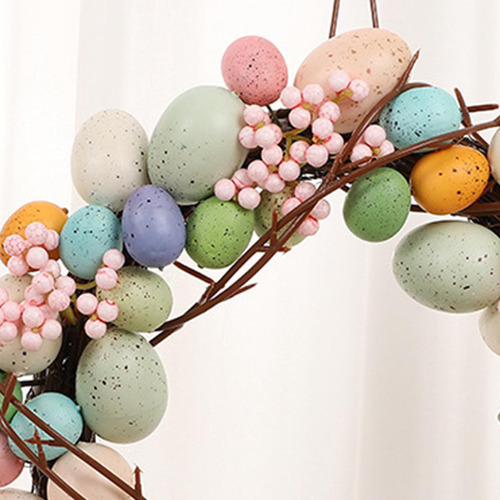 Rx Guirnalda De Huevos De Pascua De Colores Primavera 35cm