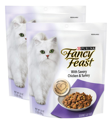 Fancy Feast Gourmet Alimento Seco Para Gatos Con Pollo Y Pav