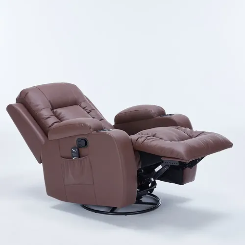 Poltrona Manual Austin do Papai Aquece Massagem Pu Marrom Ch - foto 1