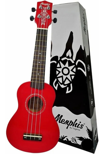 Ukulele Soprano Memphis Honu Vermelho By Tagima Colors Nf