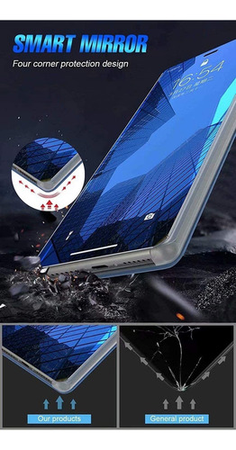Funda Para LG Velvet 5g Uw Carcasa, Espejo Funda Flip B122