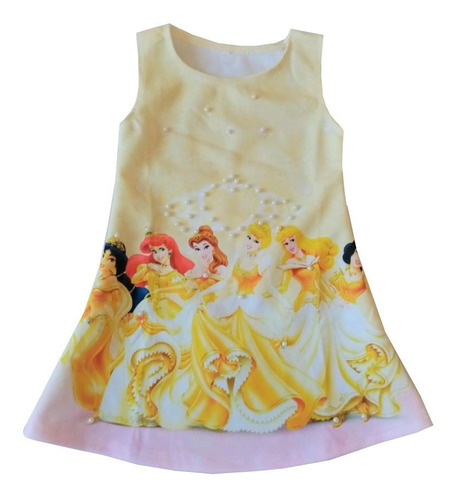 Vestido Para Niñas De Princesas Disney - Cs 