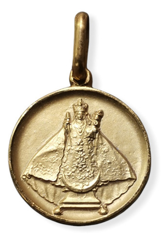 Medalla Oro 14k Virgen Del Rayo #1191 Bautizo Comunión 